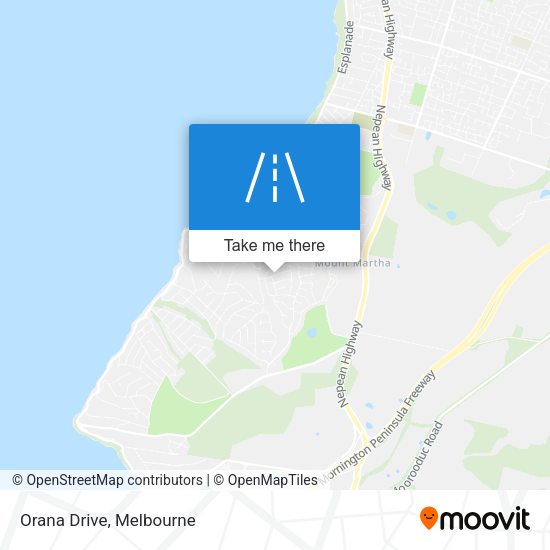 Orana Drive map
