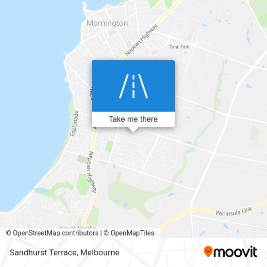 Sandhurst Terrace map