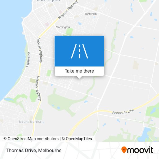 Thomas Drive map