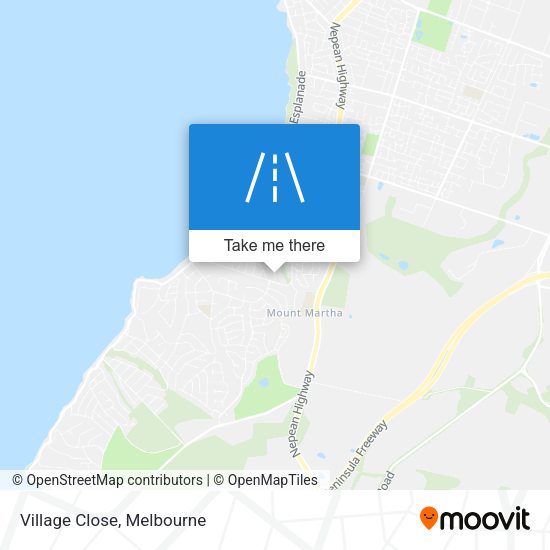 Village Close map