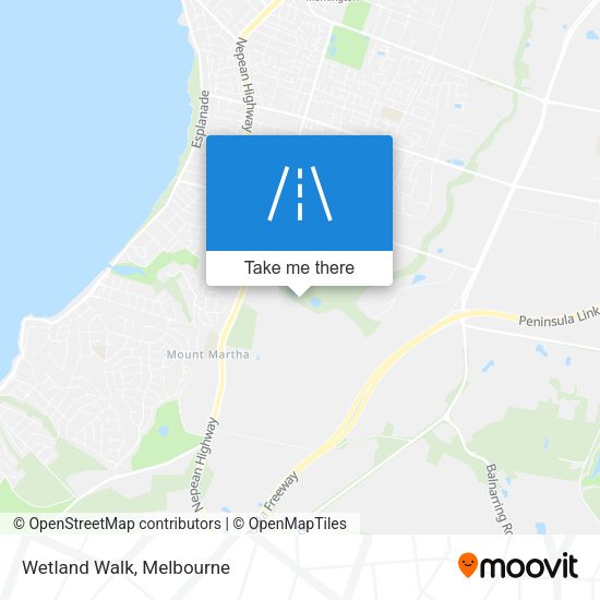 Wetland Walk map