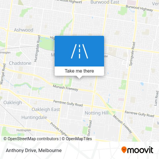 Anthony Drive map