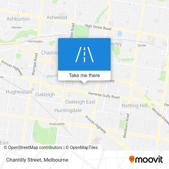 Chantilly Street map