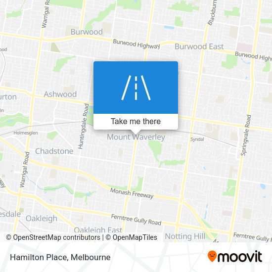 Hamilton Place map