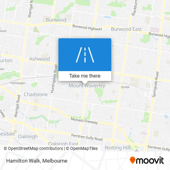 Hamilton Walk map
