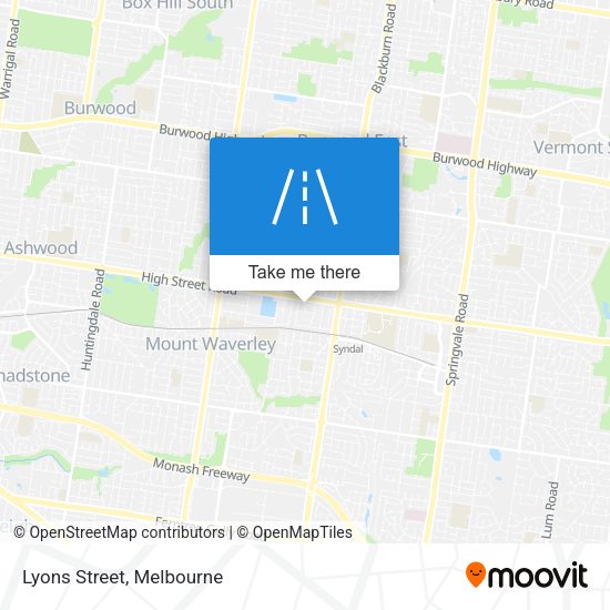 Lyons Street map