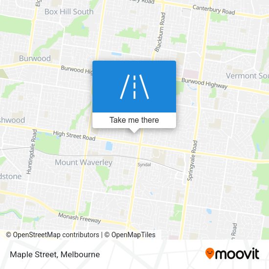 Maple Street map