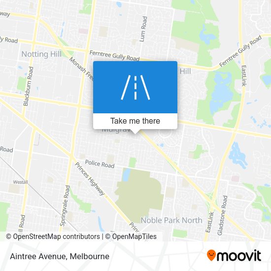 Aintree Avenue map