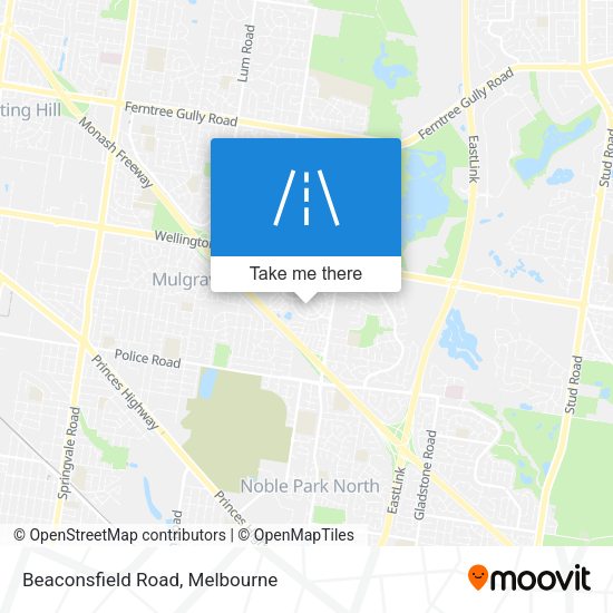 Beaconsfield Road map