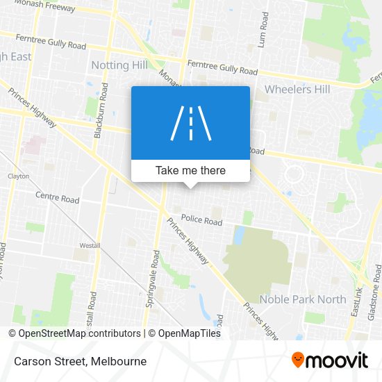 Carson Street map