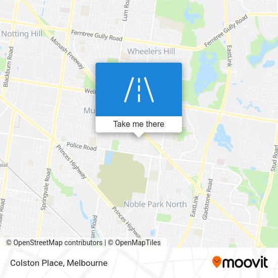 Colston Place map