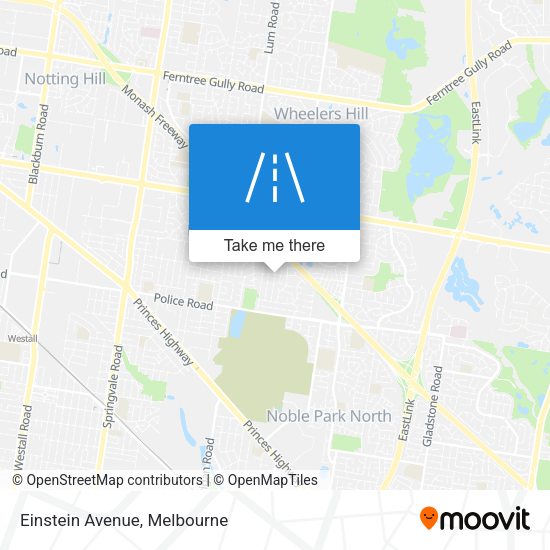 Einstein Avenue map