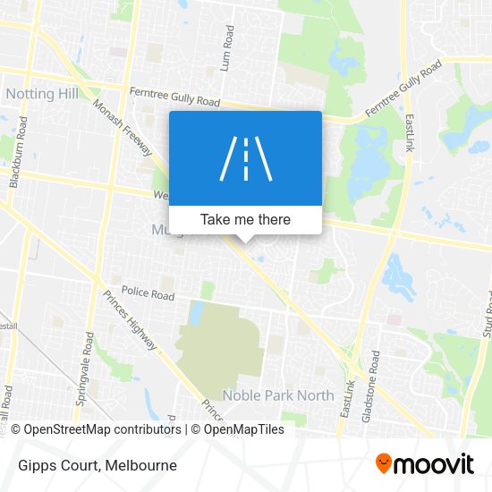 Gipps Court map