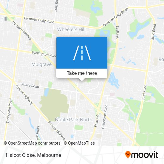 Halcot Close map