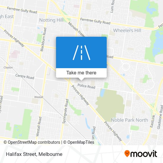 Halifax Street map