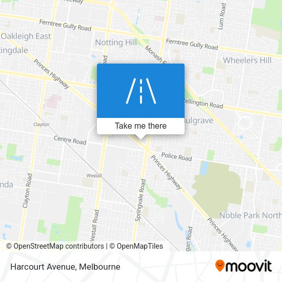 Harcourt Avenue map