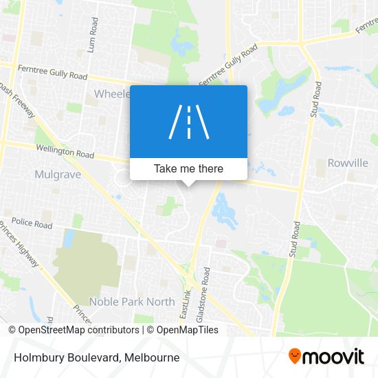 Holmbury Boulevard map