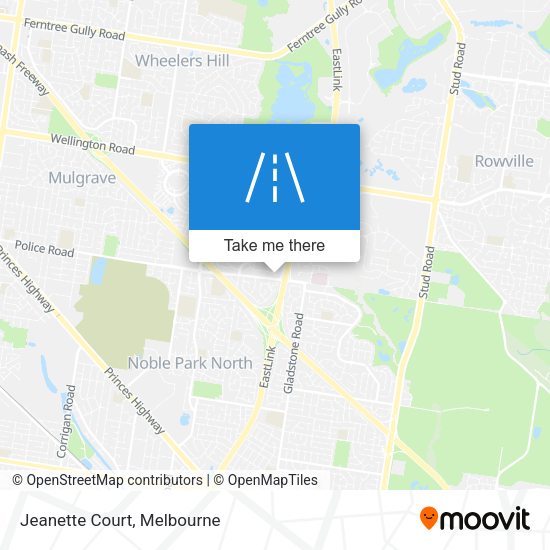 Jeanette Court map
