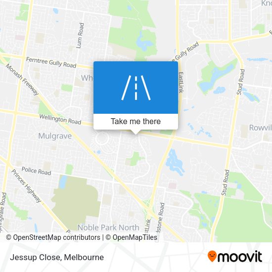Jessup Close map