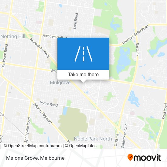 Malone Grove map