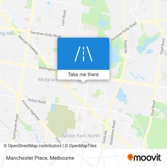 Manchester Place map