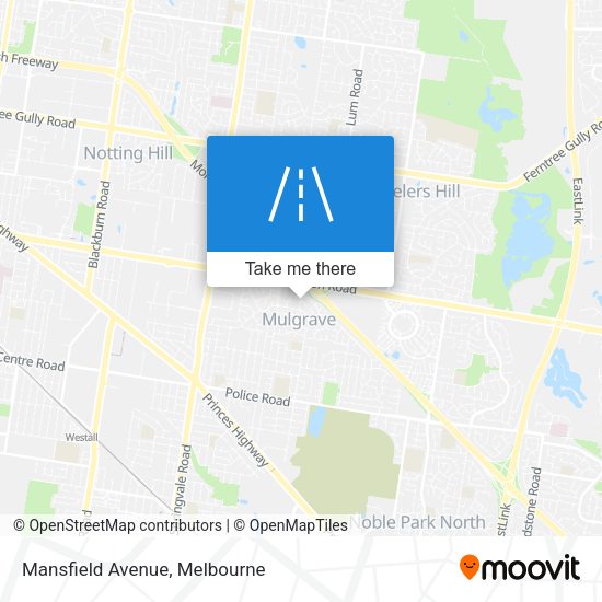 Mansfield Avenue map