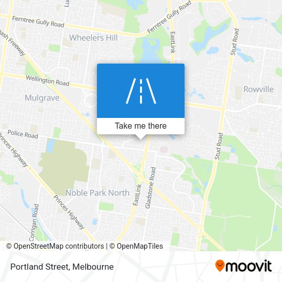 Portland Street map