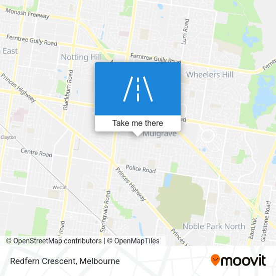 Redfern Crescent map