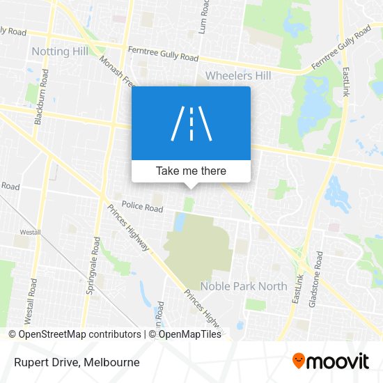 Rupert Drive map