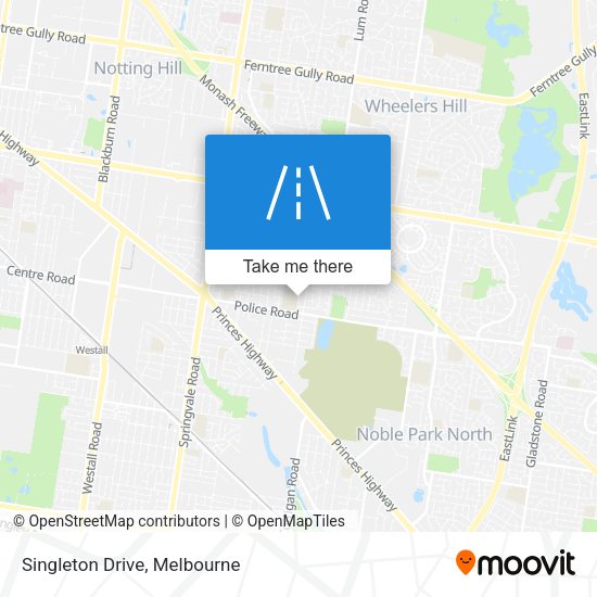 Singleton Drive map