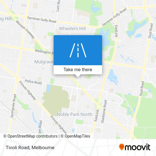 Tivoli Road map