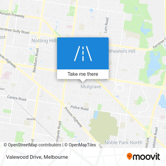 Valewood Drive map