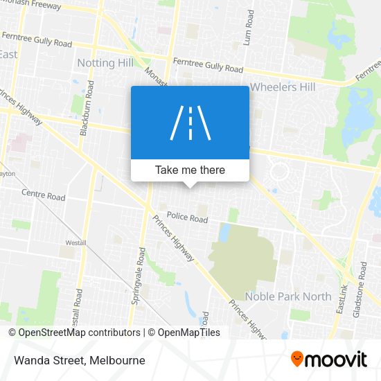 Wanda Street map