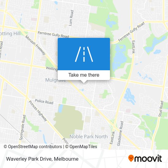Waverley Park Drive map