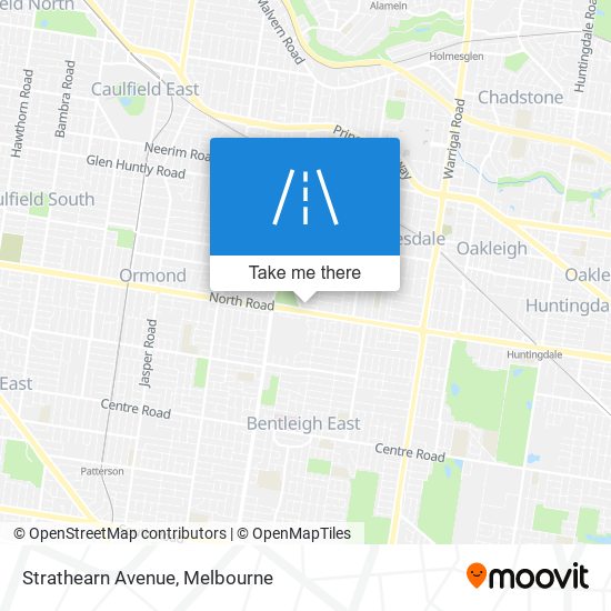 Strathearn Avenue map