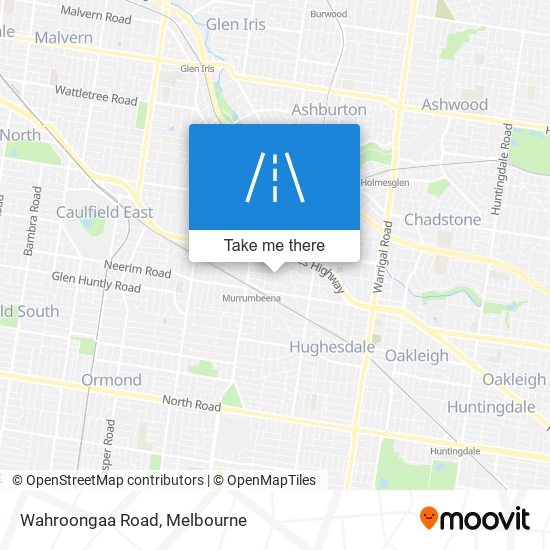 Wahroongaa Road map