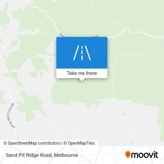 Sand Pit Ridge Road map