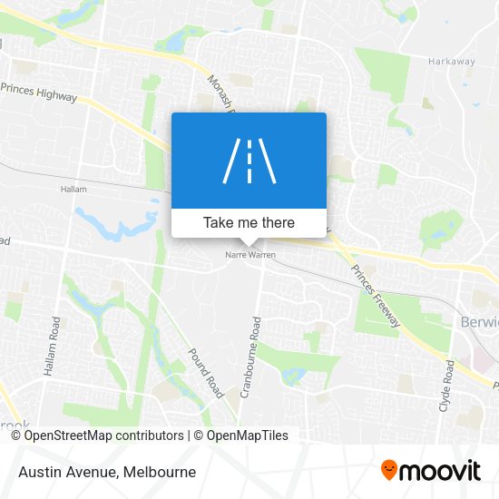 Austin Avenue map