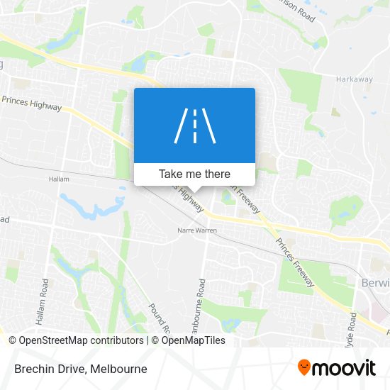 Brechin Drive map