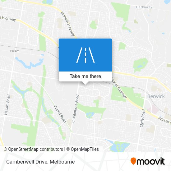 Camberwell Drive map