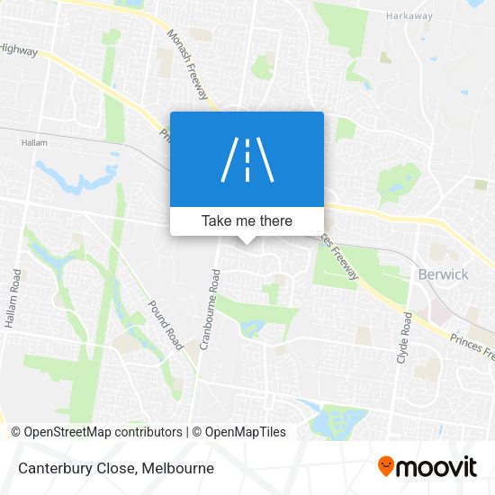 Canterbury Close map