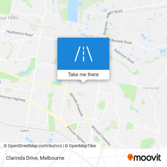 Clarinda Drive map