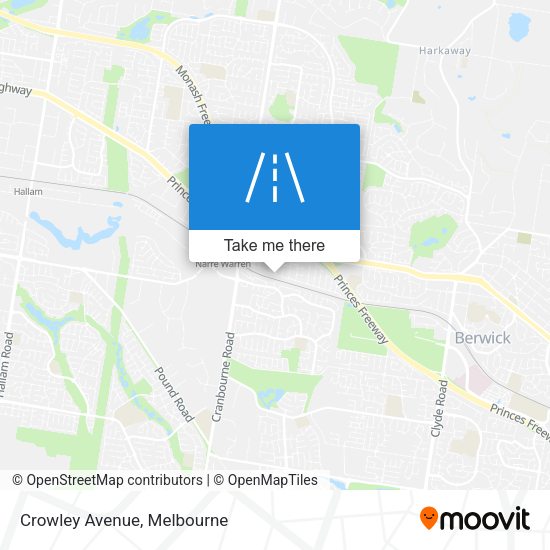 Crowley Avenue map