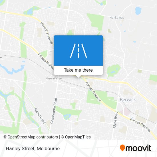 Hanley Street map