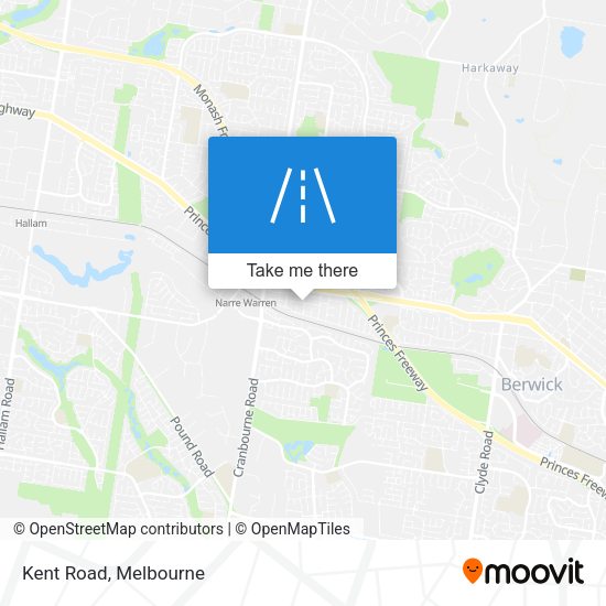 Kent Road map