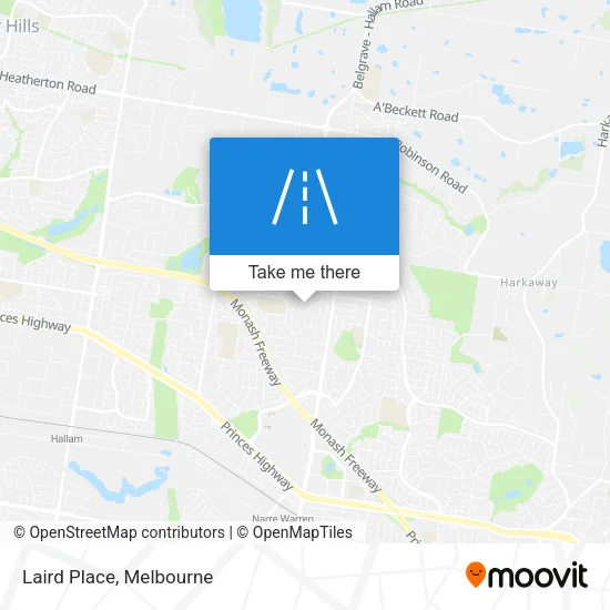 Mapa Laird Place