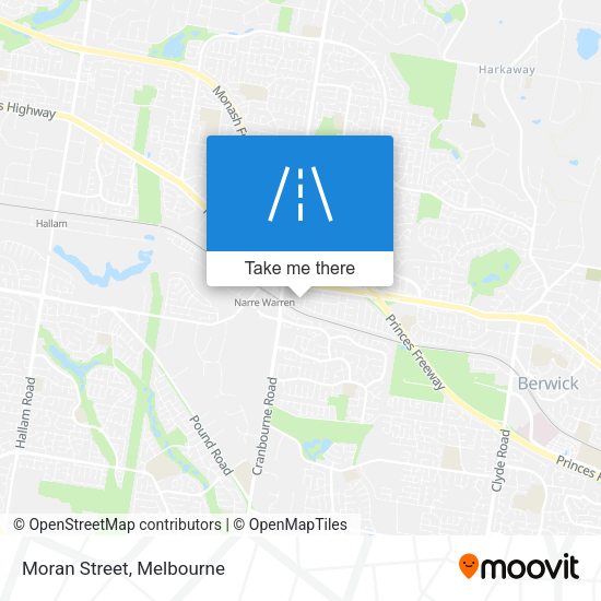 Moran Street map