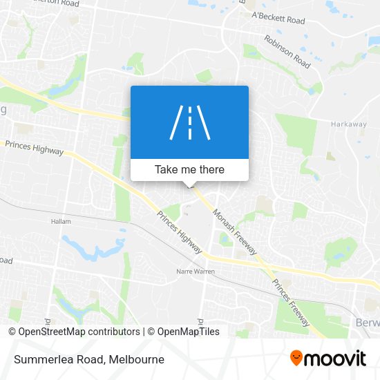 Summerlea Road map