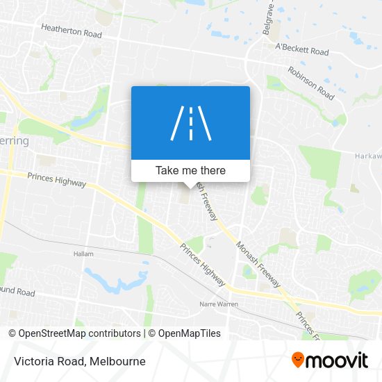 Victoria Road map
