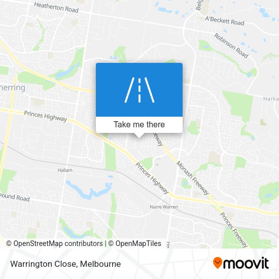 Warrington Close map